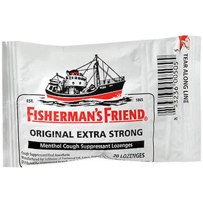 Fisherman's Friend Original Extra Strong Lozenges - Menthol & Eucalyptus, 20 Count Pack by Pasteur Pharmacy