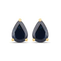1.60 Ct Pear Blue Sapphire 10k Gold Teardrop Studs Earrings by Fine Color Jewels