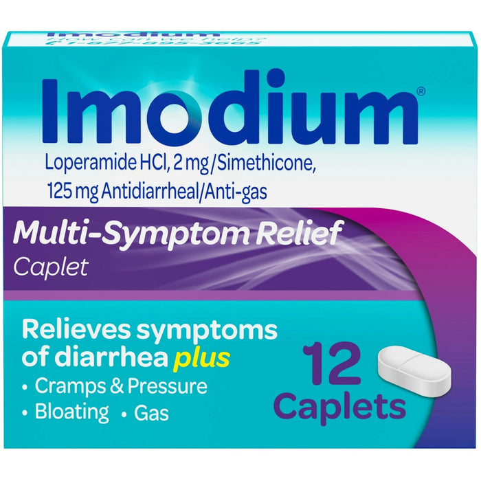 Imodium Caplets Multi - Symptom Relief 12 Ct by Pasteur Pharmacy