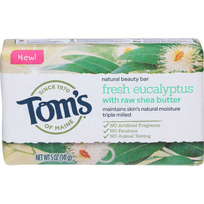 Tom's of Maine Natural Bar Soap, Fresh Eucalyptus, 5 Oz by Pasteur Pharmacy