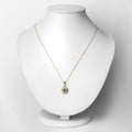 0.31 Carat Genuine Tanzanite and White Diamond 14K Yellow Gold Pendant by Bids.com