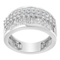 14K White Gold Round and Baguette Diamond Ring (1 1/2 Cttw, F-G Color, SI1-SI2 Clarity) - Size 6-3/4 by Bids.com