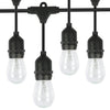 48ft Outdoor String Light Waterproof Patio String Lights Bulbs