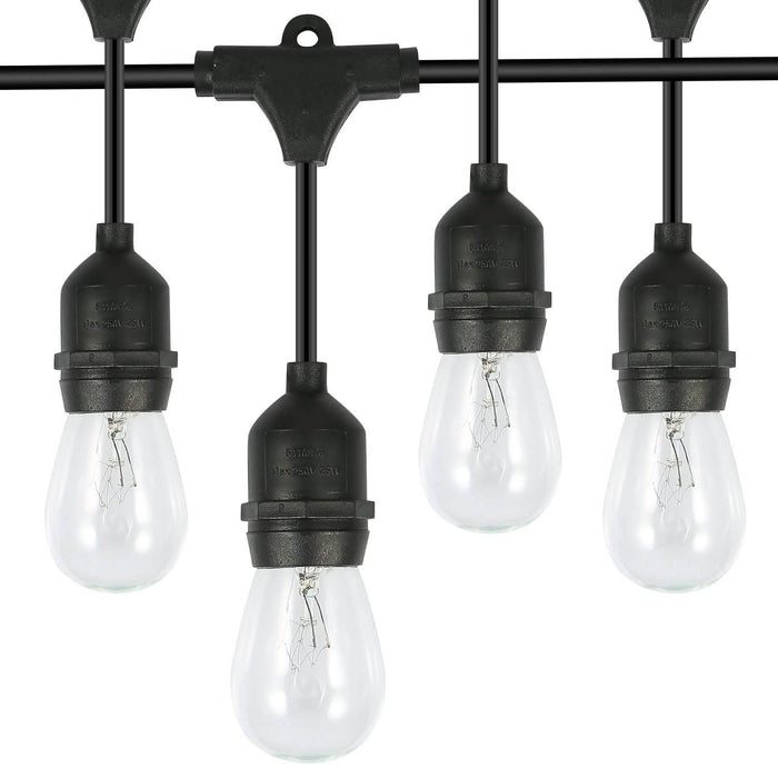 48ft Outdoor String Light Waterproof Patio String Lights Bulbs by DailySale