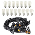 48ft Outdoor String Light Waterproof Patio String Lights Bulbs by DailySale