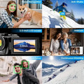 16x Zoom 1080P HD Digital Camera Bundle with 2 Batteries, 32G TF Card, Mic, Hood & Bag by DailySale