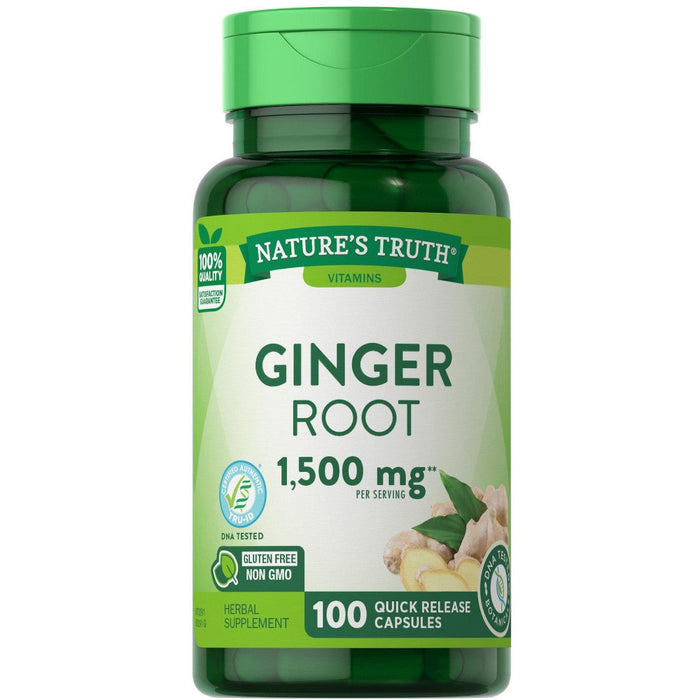 Nature's Truth Ginger Root 550 Mg Herbal Supplement - 100 Capsules by Pasteur Pharmacy