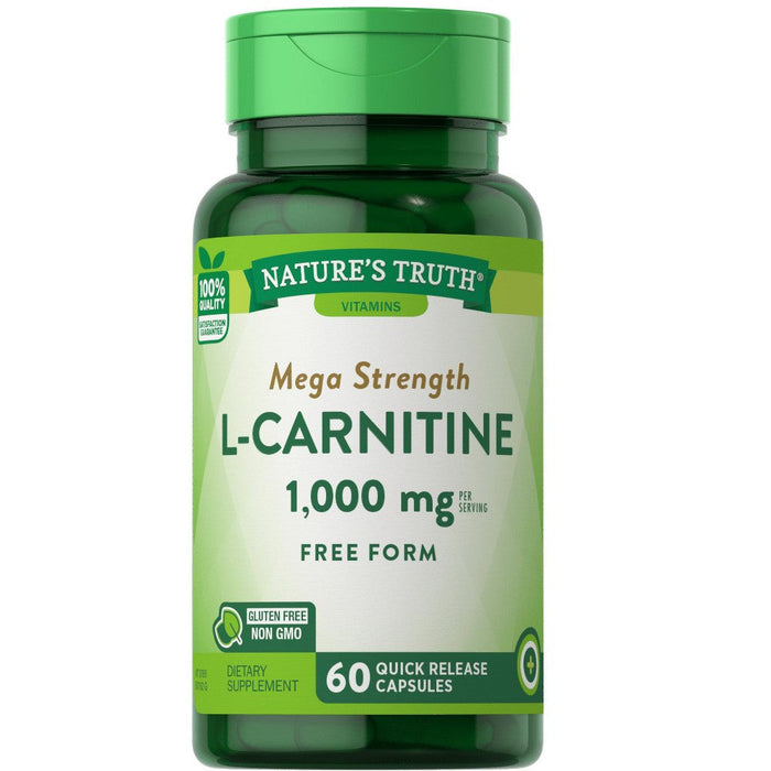 Nature's Truth L-Carnitine 500 Mg Dietary Supplement - 60 Capsules by Pasteur Pharmacy