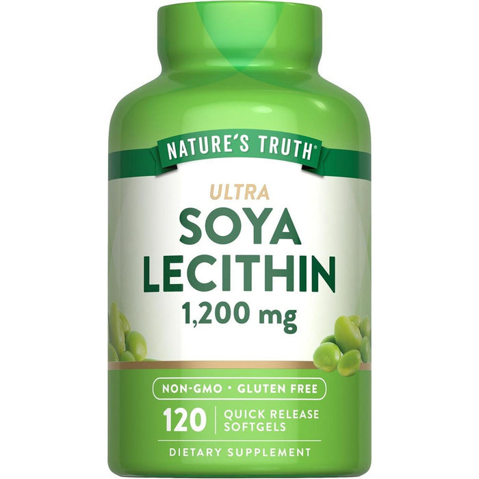 Nature's Truth Ultra Soya Lecithin, 1,200 Mg, 120 Quick Release Softgels by Pasteur Pharmacy