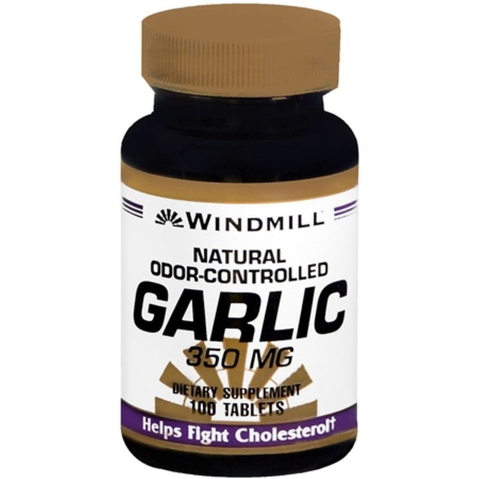 Windmill Natural Odor-Controlled Garlic 350 Mg Tablets by Pasteur Pharmacy