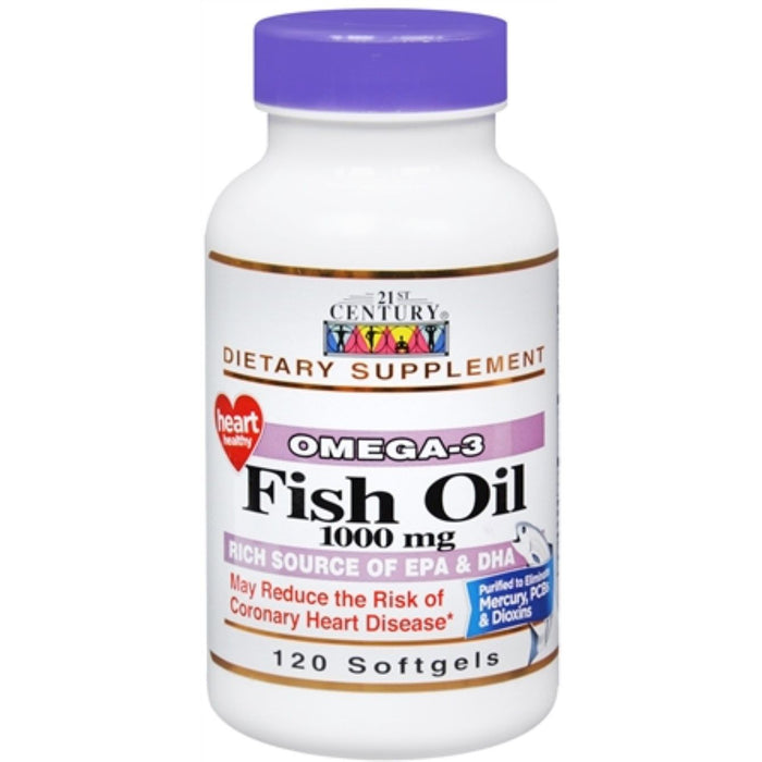 21st Century Leo De Peixe 1000 Mg 120 C�psulas by Pasteur Pharmacy