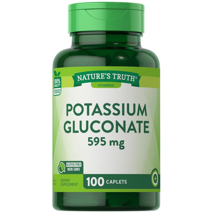 Nature's Truth Potassium Gluconate, 595 Mg, Caplets by Pasteur Pharmacy