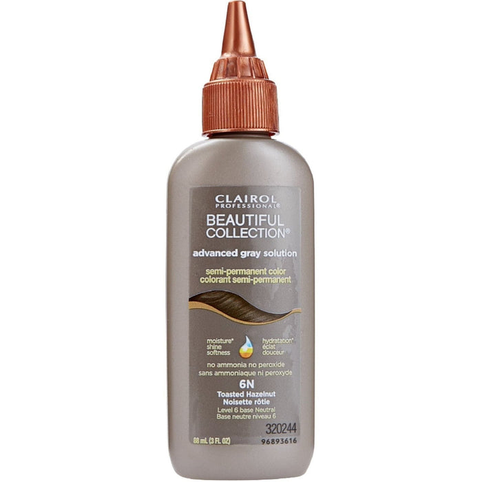 Clairol Beautiful Collection Advance Gray Solution 6n toasted hazelnut by Pasteur Pharmacy