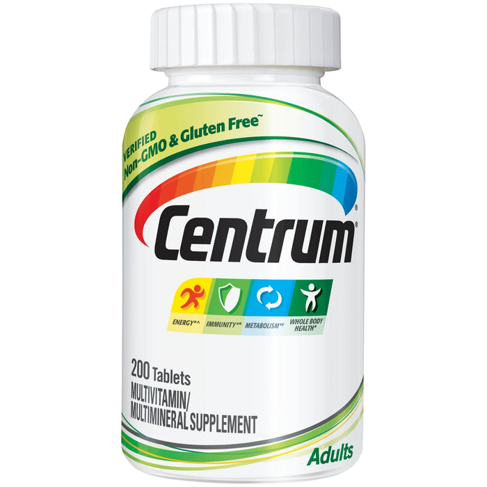 Centrum Adult Multivitamin/Multimineral Supplement 200 Tablets by Pasteur Pharmacy
