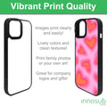 Sublimation Blanks 2D Magnetic Black Rubber Cases for iPhone 17|16|15|14|13|12|Air|Plus|Pro|Pro Max by INNOSUB USA