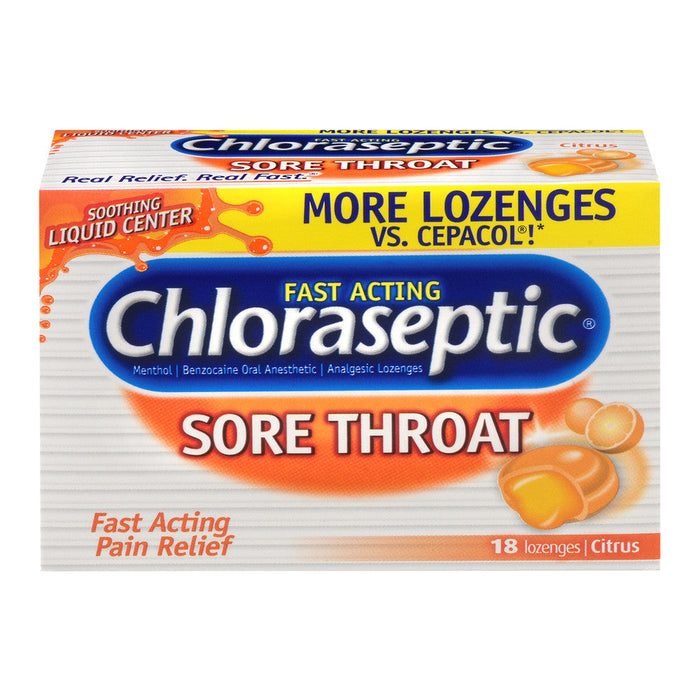 Chloraseptic Lozenges 6-10Mg Citrus 18 Ea by Pasteur Pharmacy