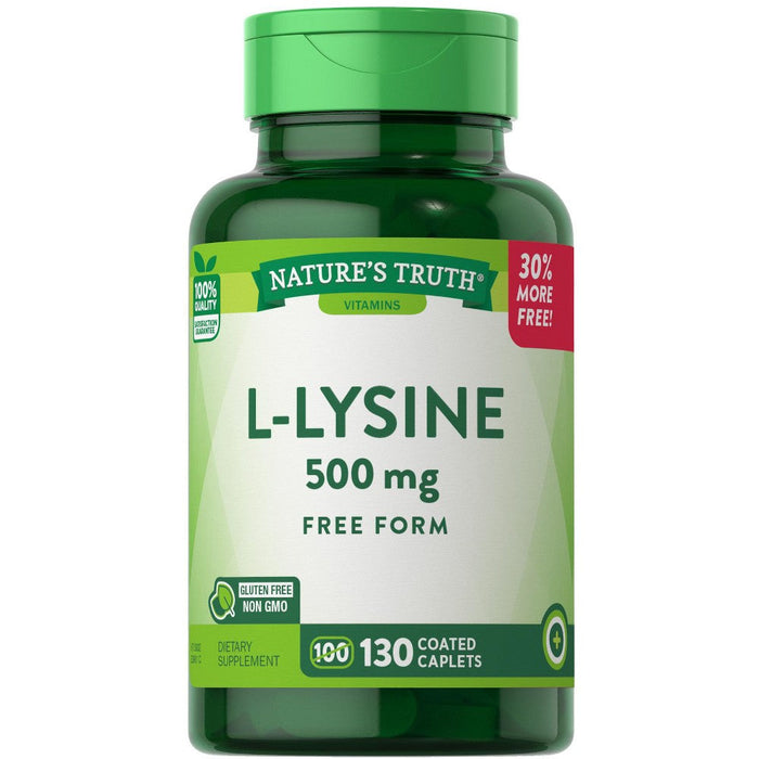 Nature's Truth L Lysine, Free Form, 500 Mg, Caplets by Pasteur Pharmacy