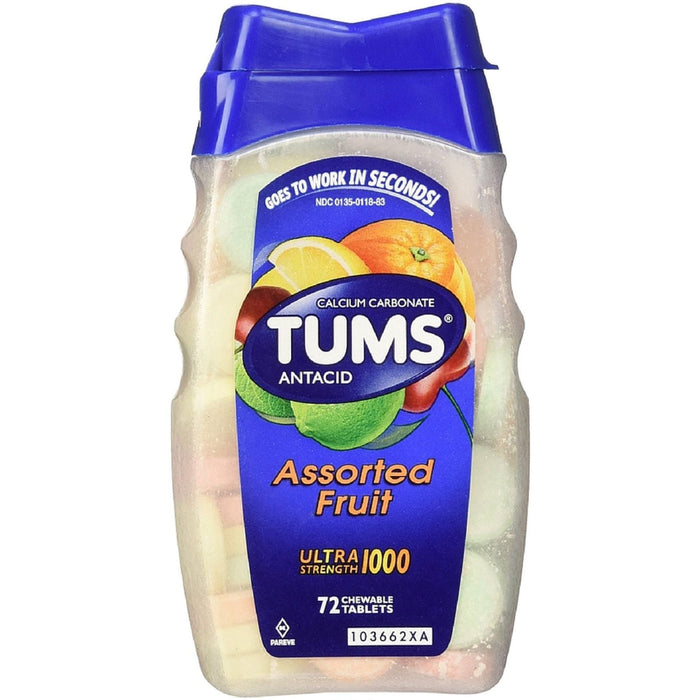 Tums® Ultra Strength 1000 – Assorted Fruit Antacid Chewable Tablets by Pasteur Pharmacy