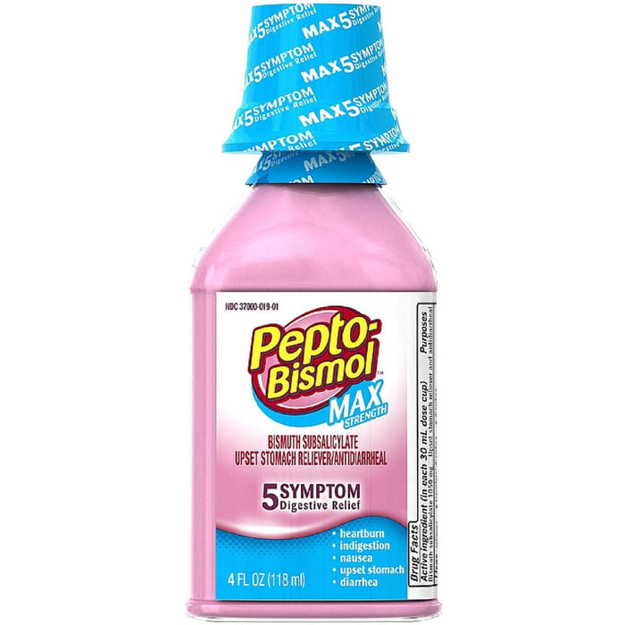 Pepto Bismol Ultra Upset Stomach Reliever/Antidiarrheal 4 Fl Oz by Pasteur Pharmacy
