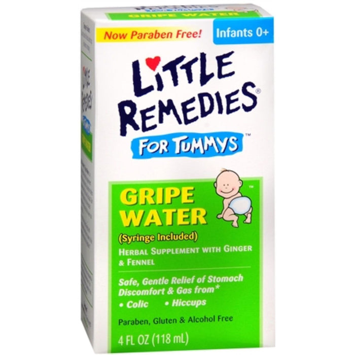 Little Remedies Gripe Water, Colic & Gas Relief, Safe For Newborns, 4 Fl Oz by Pasteur Pharmacy