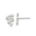 Silver Snake Earrings by Fine Color Jewels