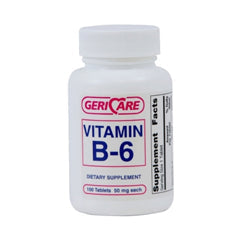 Geri-Care Vitamin B-6 Supplement 50 Mg Strength Tablet 100 Per Bottle by Pasteur Pharmacy