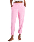 Jenni Womens Smocked-Waist Terrycloth Jogger Pants by Vanessa Jane