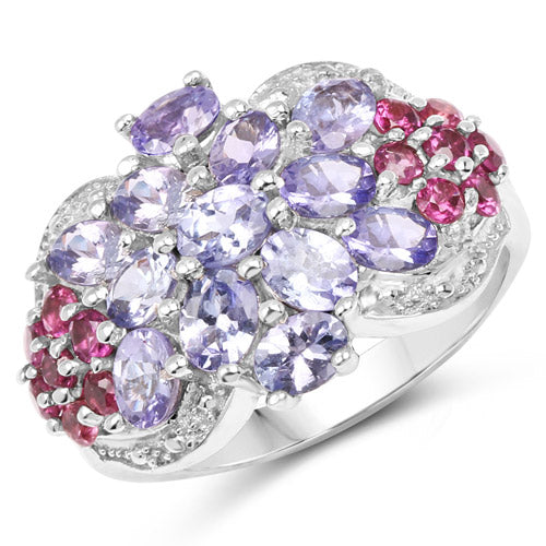 2.70 Carat Genuine Tanzanite .925 Sterling Silver Ring by Bids.com