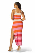 Bethany Stripe Spaghetti Strap Knit Maxi Dress by The House of Stylez