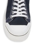 Stella McCartney Women’s Logo High-Top Sneakers – Dark Blue – Size 38 (8) by Vanessa Jane