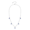 Blue Sapphire Layering Necklace by Fine Color Jewels