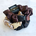 Neutrals Starter Pack - 3-Pack Buckle Scrunchies Bundle - No Snagging, No Tangles by Buckle Scrunchies by RE.STATEMENT