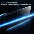 ZeroDamage Clear Tempered Glass Screen Protector (2-Pack) - iPhone 13 and iPhone 14 by Zerodamage Sahara Case LLC
