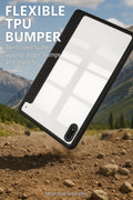 Samsung Galaxy Tab S11 Ultra Case - Folio Slim, Transparent Back | Venture Series by Zerodamage Sahara Case LLC