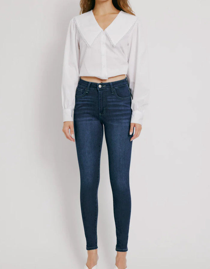 Julija High Rise Super Skinny Jeans - Dark by Boutique 23