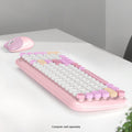 Wireless Keyboard & Mouse Combo - Soft Click, Colorful 100 Keys by Zerodamage Sahara Case LLC