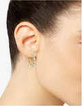 Rachel Rachel Roy Gold-Tone Small Pave Hoop Earrings, 1inch by Vanessa Jane