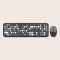Wireless Keyboard and Mouse Combo - Full-Size Keyboard Black/Gray Keys by Zerodamage Sahara Case LLC