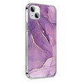 iPhone 13/14 Purple Marble Case - Stylish Protection | Inspire Series by Zerodamage Sahara Case LLC