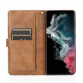 Folio Brown Leather Wallet Case - Samsung Galaxy S22 Plus by Zerodamage Sahara Case LLC