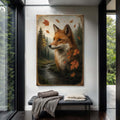 Autumn Fox Double Exposure Wall Art by Tailored Canvases