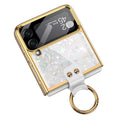 Inspire Series Marble Case with Ring - Samsung Galaxy Z Flip4 by Zerodamage Sahara Case LLC
