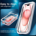 iPhone 15 Tempered Glass Screen Protector - 2-Pack, Anti-Fingerprint | ZeroDamage by Zerodamage Sahara Case LLC