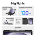 Samsung Galaxy Tab S11 Keyboard Case - Slim Backlit with Trackpad | ProTouch Navigate Series by Zerodamage Sahara Case LLC