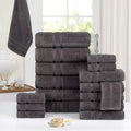 18-Piece: Bibb Home Zero Twist Egyptian Cotton Towel Set by DailySale