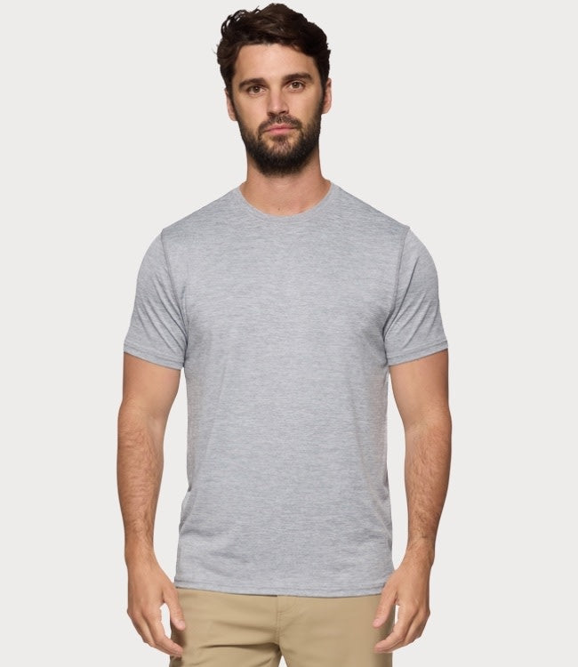Performance Crewneck Blank - Grey Heather by Boutique 23