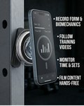 BLAUBECK Magnetic Gym Phone Holder – MagSafe & Android Compatible | Carbon Fiber & Acrylic | 360° Ball Joint Mount for Squat Racks, Golf Carts & Metal Surfaces by BLAUBECK