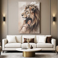 Lion And Girl Faith Wall Art by Tailored Canvases