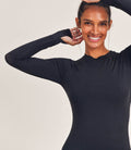 Cool Touch Raglan w/ Mesh Sleeve - Black by Boutique 23