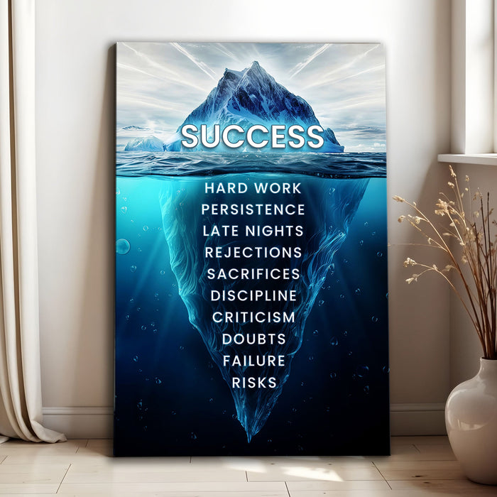 Success Motivational Wall Sign by Tailored Canvases